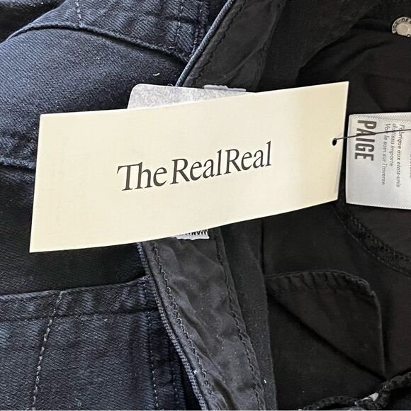 Paige Skyline Skinny Black Jeans - Picture 6 of 7